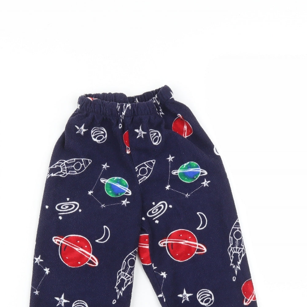 Preworn Boys Blue    Pyjama Pants Size 2-3 Years  - Space print
