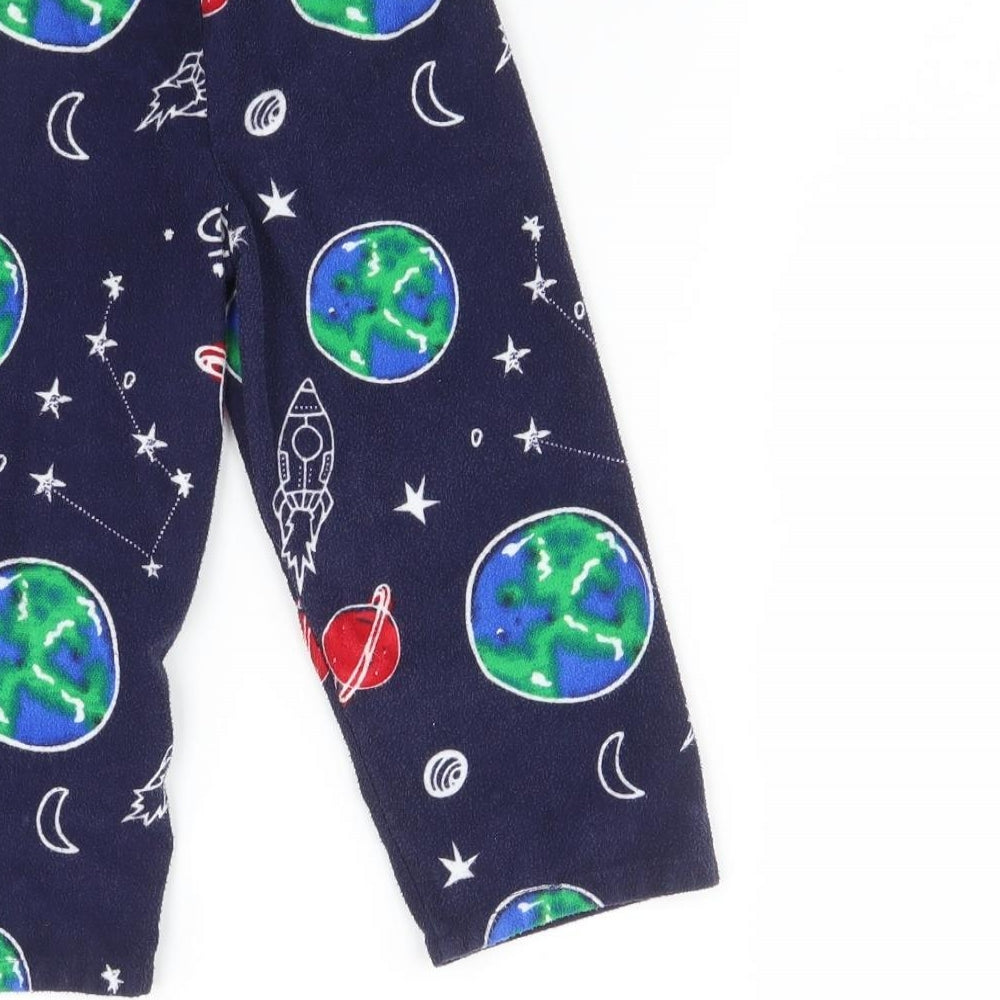Preworn Boys Blue    Pyjama Pants Size 2-3 Years  - Space print