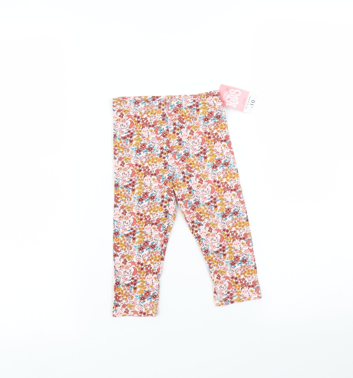 Matalan Baby Multicoloured Floral   Leggings Size 9-12 Months