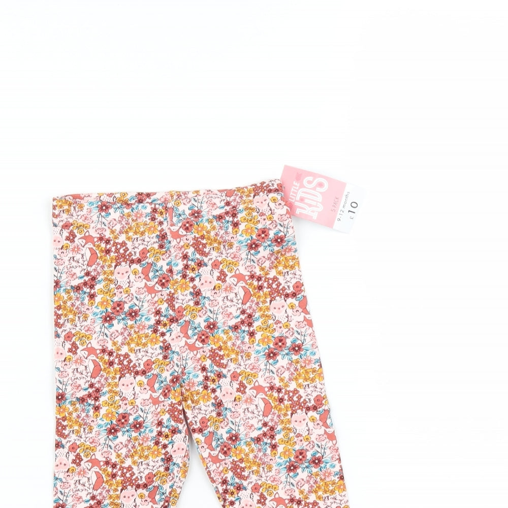 Matalan Baby Multicoloured Floral   Leggings Size 9-12 Months