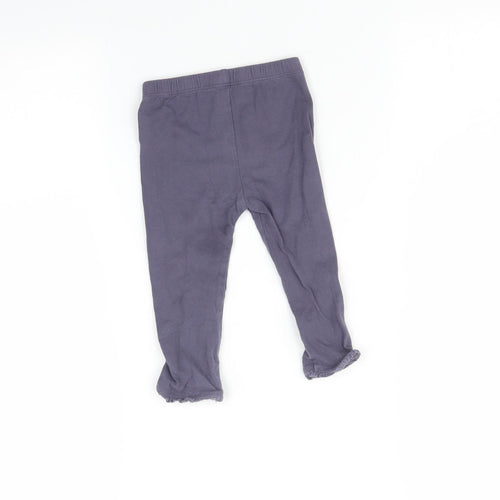 Nutmeg Baby Purple Floral   Leggings Size 9-12 Months