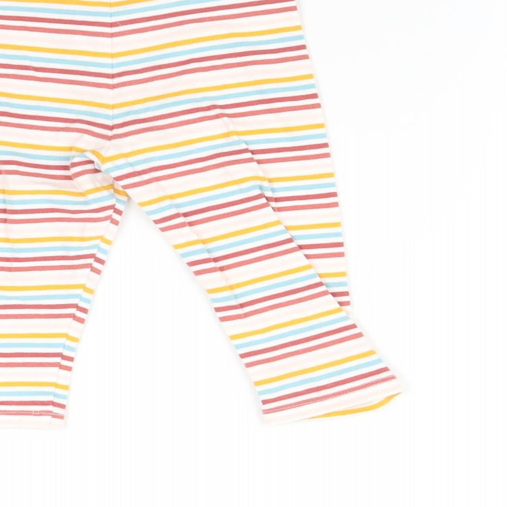 Matalan Baby Multicoloured Striped   Leggings Size 9-12 Months