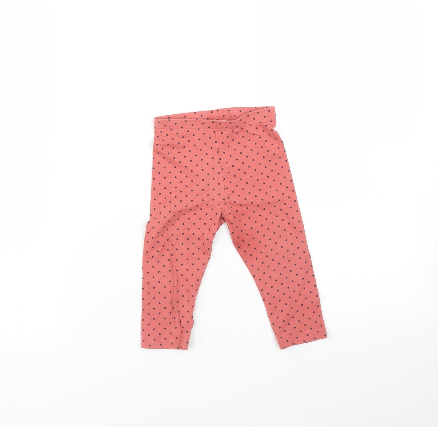 Matalan Baby Pink Spotted   Leggings Size 9-12 Months