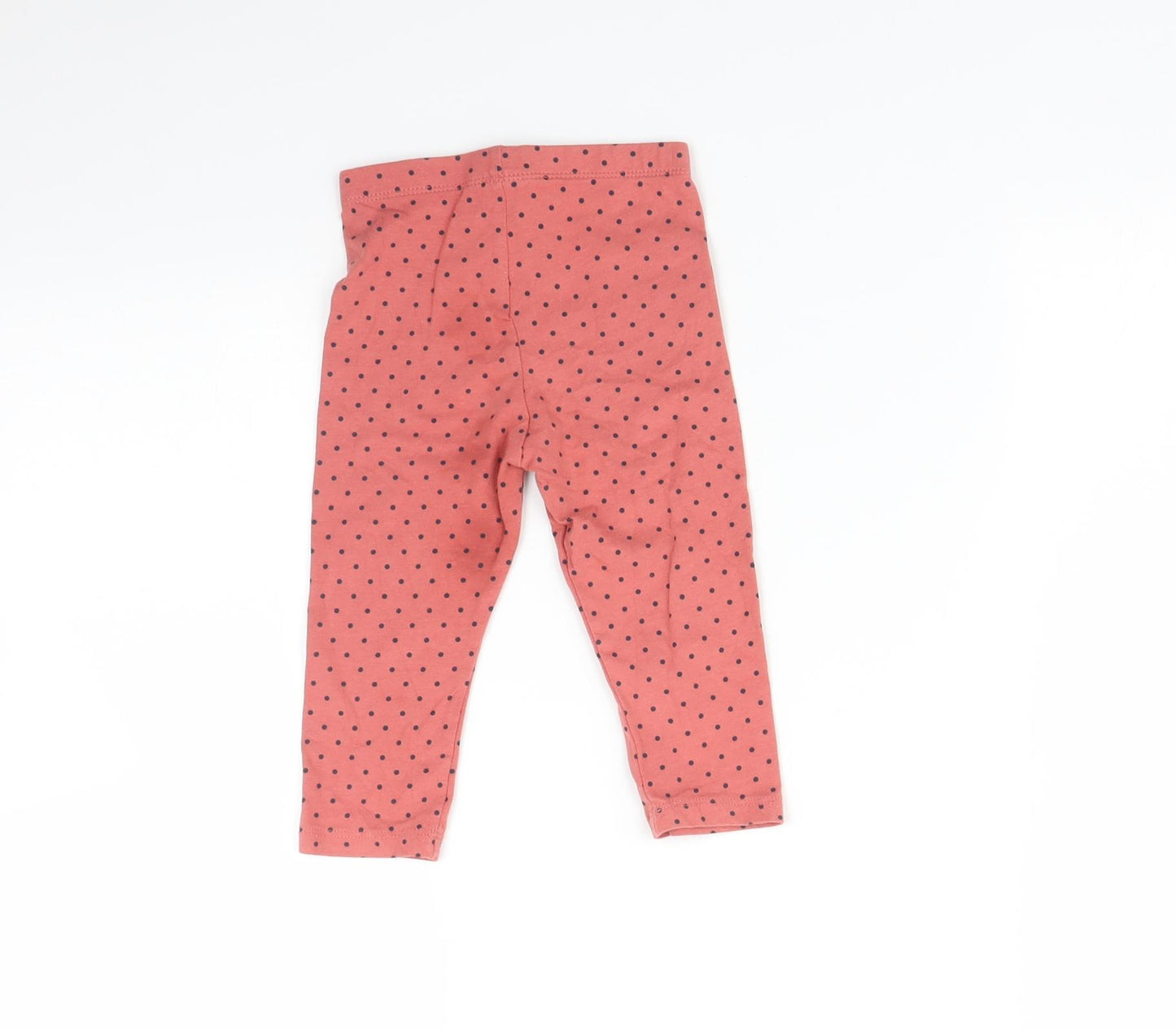 Matalan Baby Pink Spotted   Leggings Size 9-12 Months
