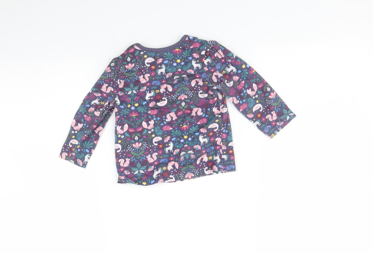 Nutmeg Baby Purple Floral  Basic T-Shirt Size Newborn