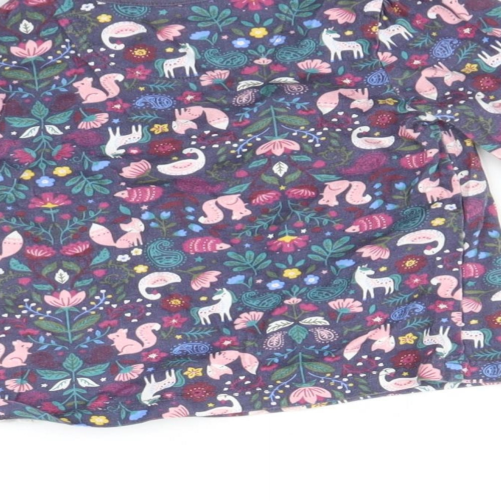 Nutmeg Baby Purple Floral  Basic T-Shirt Size Newborn