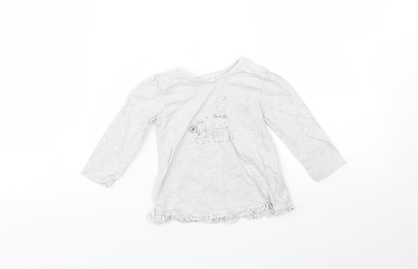 George Baby Grey   Basic T-Shirt Size 9-12 Months