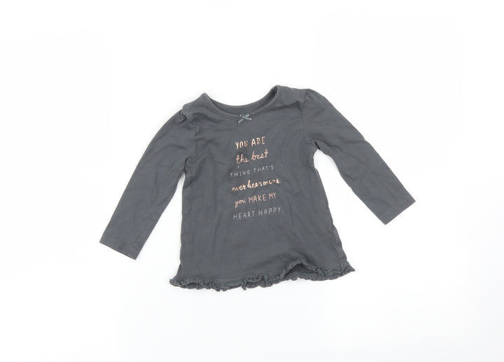 George Baby Grey   Basic T-Shirt Size 9-12 Months