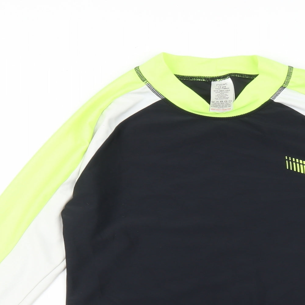 NEXT Boys Multicoloured Striped  Basic T-Shirt Size 13 Years