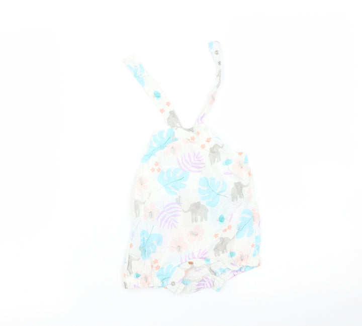 Marks and Spencer Baby Multicoloured   Romper One-Piece Size 0-3 Months  - Leaf print