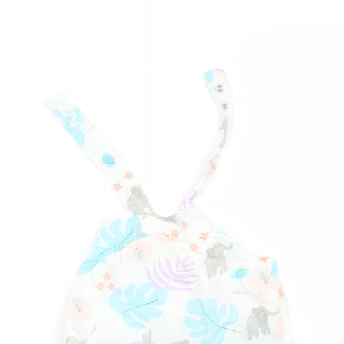Marks and Spencer Baby Multicoloured   Romper One-Piece Size 0-3 Months  - Leaf print