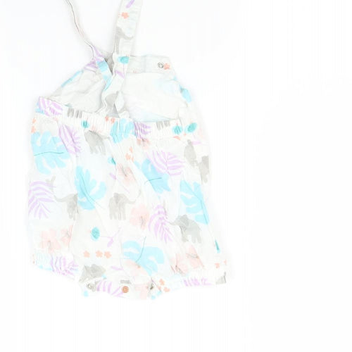 Marks and Spencer Baby Multicoloured   Romper One-Piece Size 0-3 Months  - Leaf print