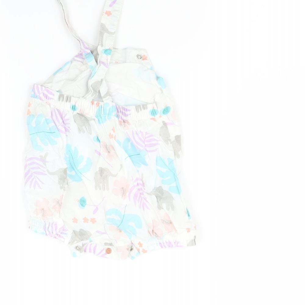 Marks and Spencer Baby Multicoloured   Romper One-Piece Size 0-3 Months  - Leaf print