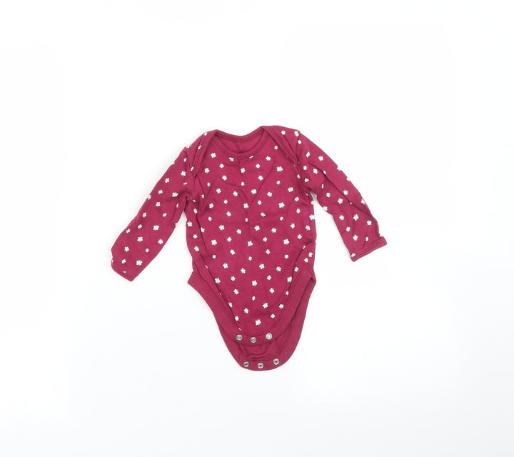 George Baby Purple   Babygrow One-Piece Size 3-6 Months  - Butterfly print