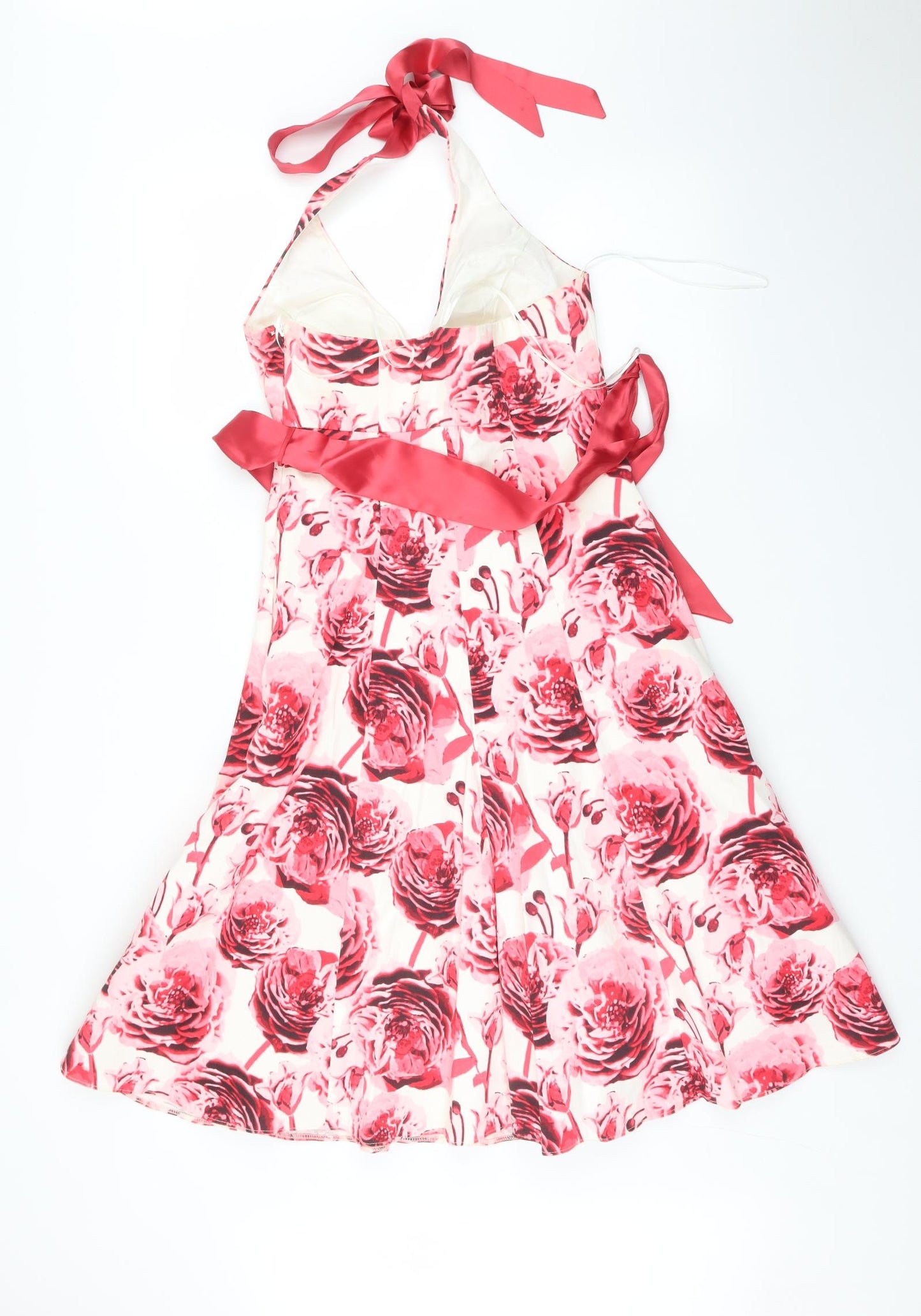 Debut Womens Pink Floral  Fit & Flare  Size 8