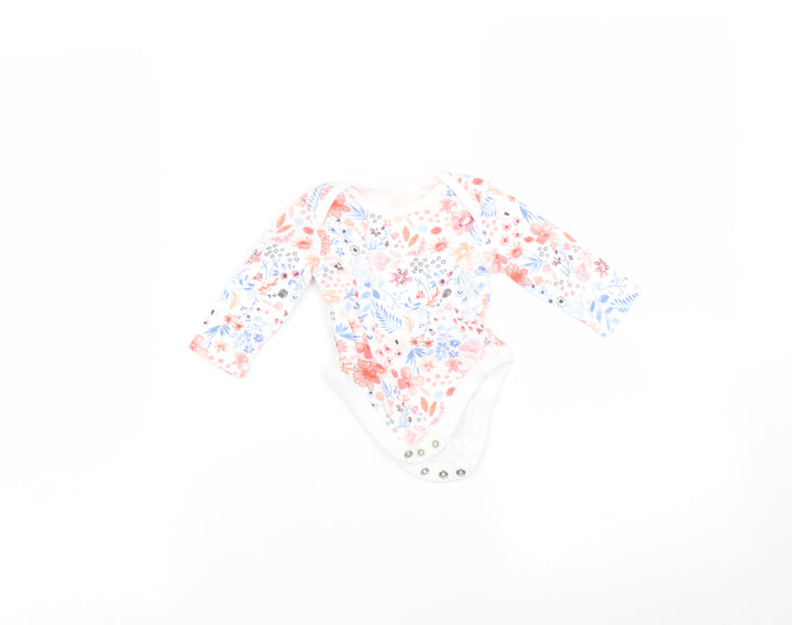 George Baby Multicoloured Floral Babygrow One-Piece Size 3-6 Months