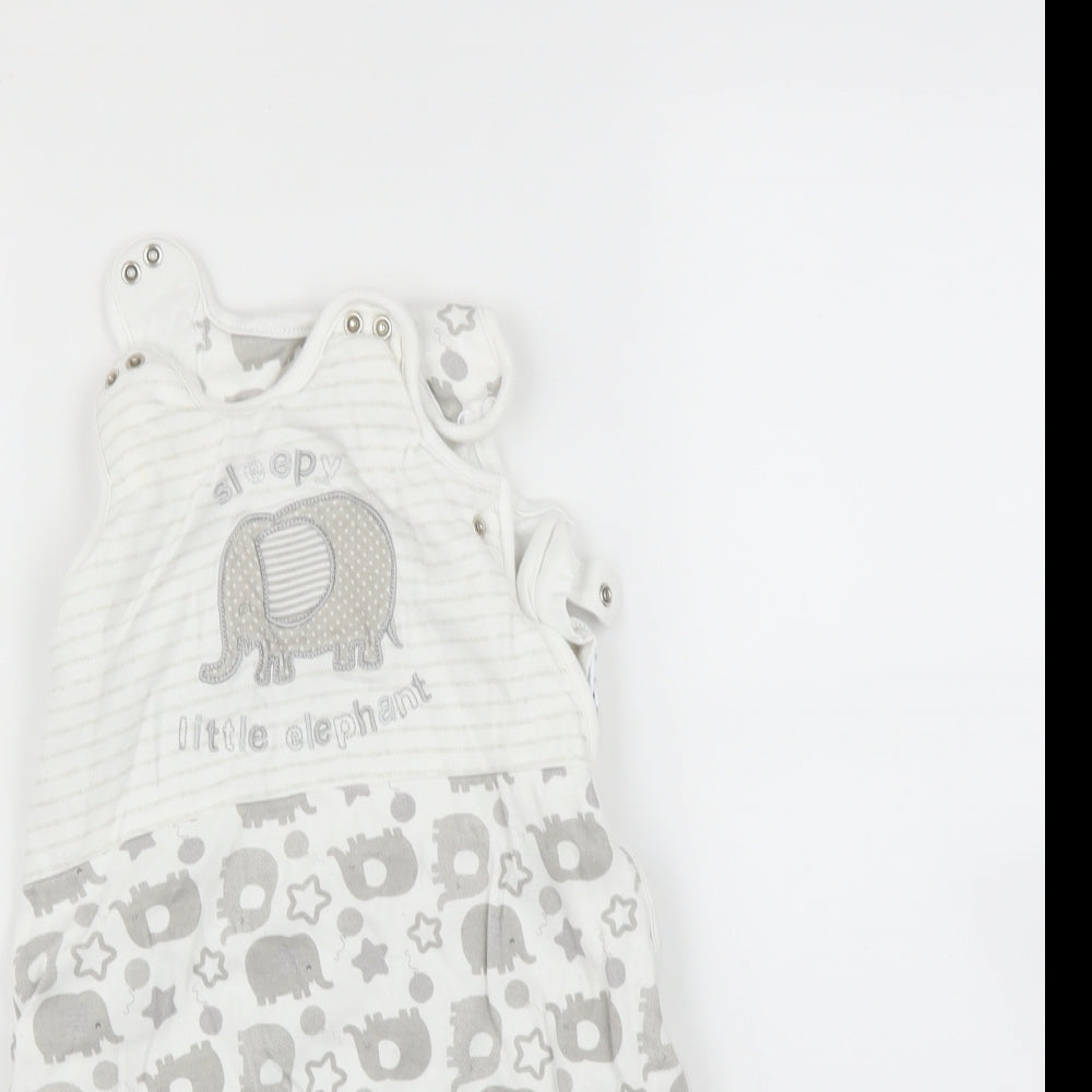 Nutmeg Baby Grey    One-Piece Size 0-3 Months  - Growbag