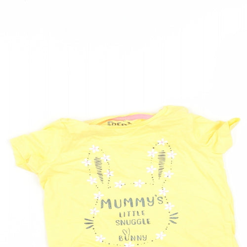 F&F Baby Yellow   Basic T-Shirt Size 3-6 Months