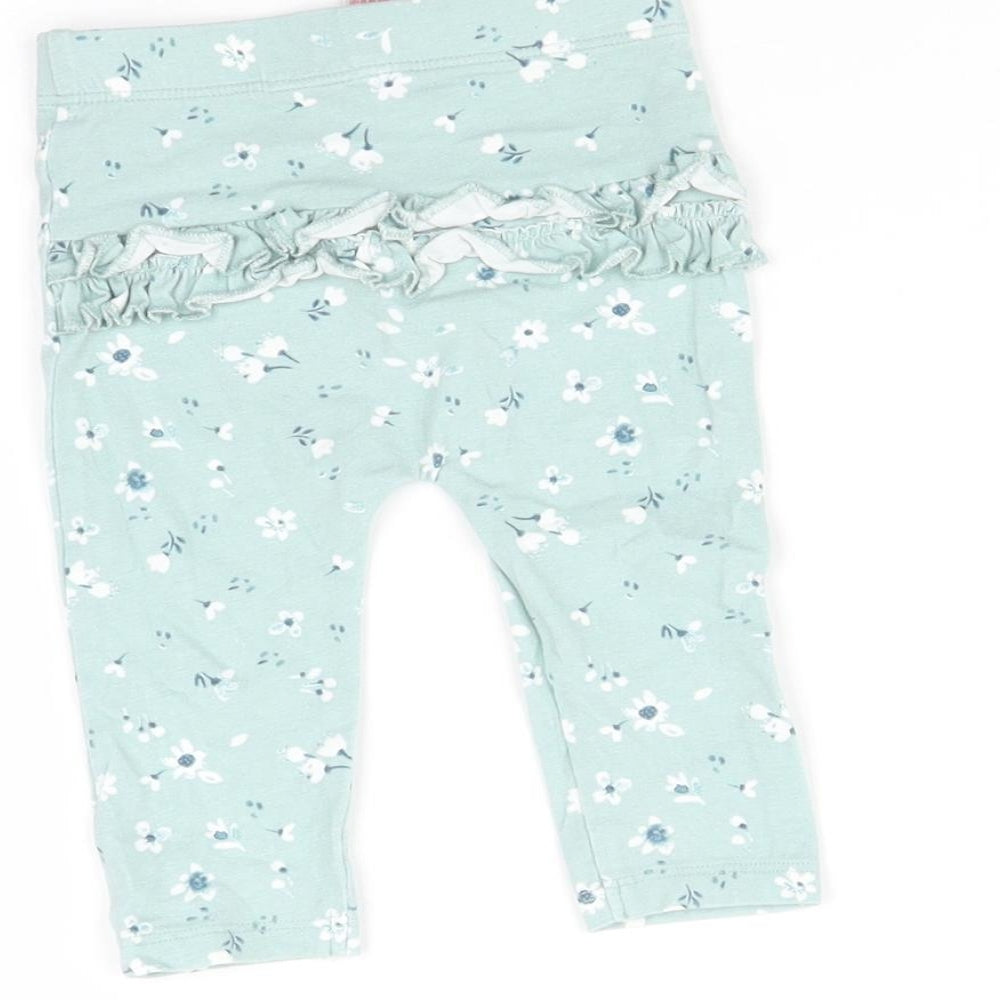 George Baby Blue Flecked   Leggings Size 3-6 Months