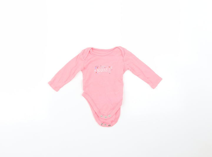 George Baby Pink Babygrow One-Piece Size 3-6 Months