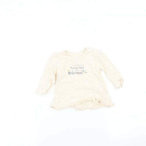 George Baby Beige   Basic T-Shirt Size 3-6 Months