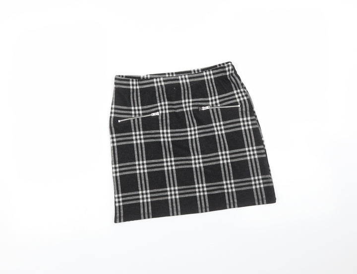 Miss Girls Grey Check  A-Line Skirt Size 12 Years