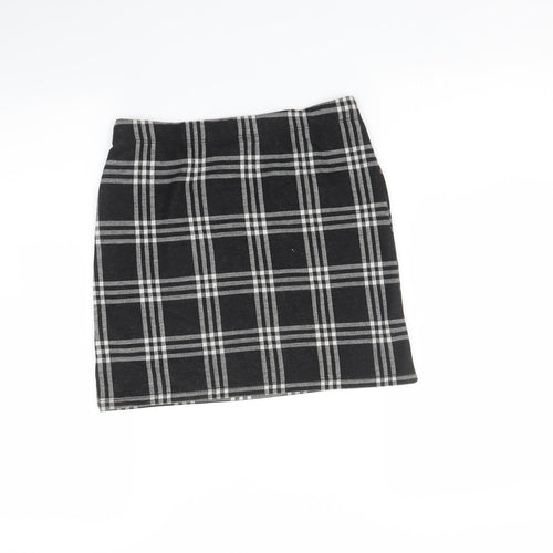Miss Girls Grey Check  A-Line Skirt Size 12 Years