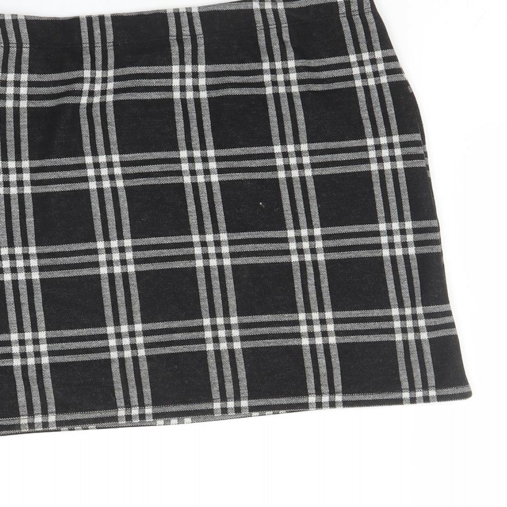Miss Girls Grey Check  A-Line Skirt Size 12 Years