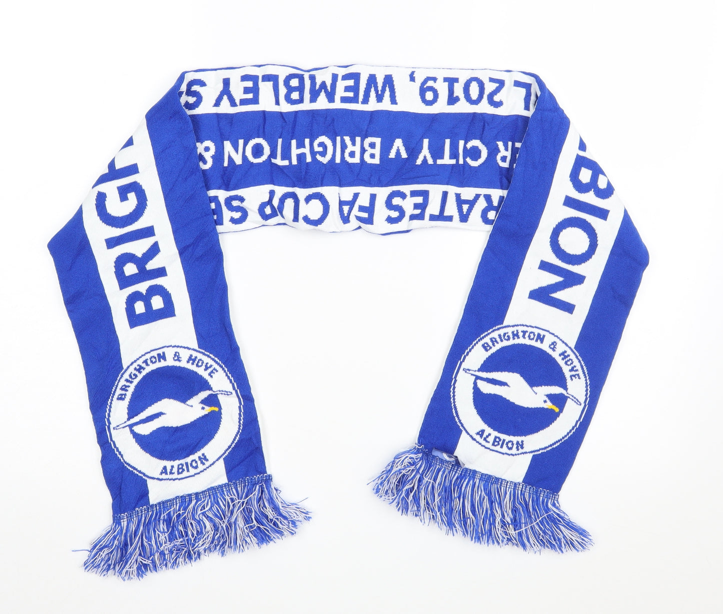 Brighton Football Scarf 56 in 7 in - BRIGHTON AND HOVE ALBION, The Emirates FA CUP