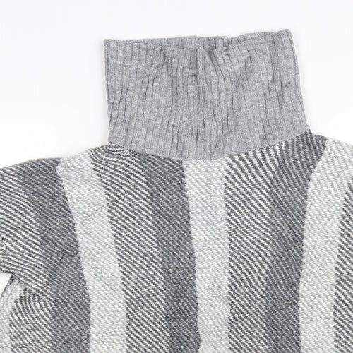 Papaya Womens Grey Striped  Pullover Jumper Size M