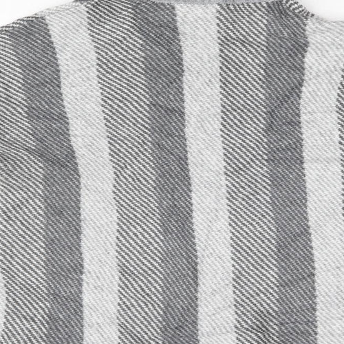 Papaya Womens Grey Striped  Pullover Jumper Size M