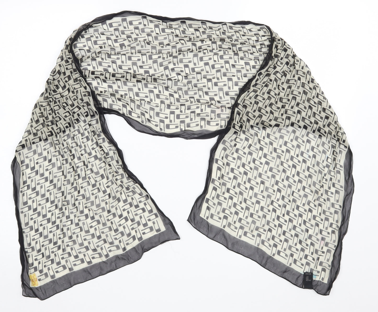 GUESS Womens Brown Geometric   Scarf