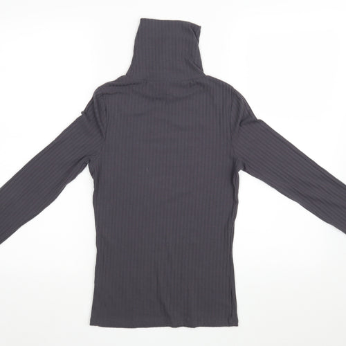 New Look Womens Grey Striped  Pullover Jumper Size 10