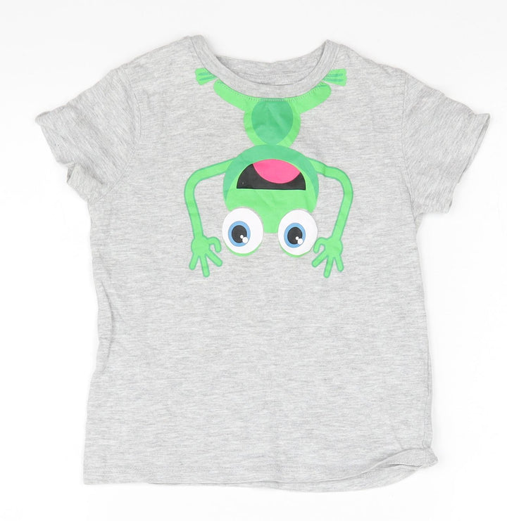 Pep & Co. Boys Grey   Basic T-Shirt Size 2-3 Years  - Frog