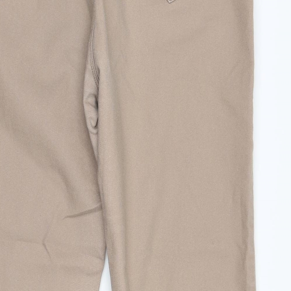 Peacocks Womens Beige   Jegging Trousers Size 14 L27 in