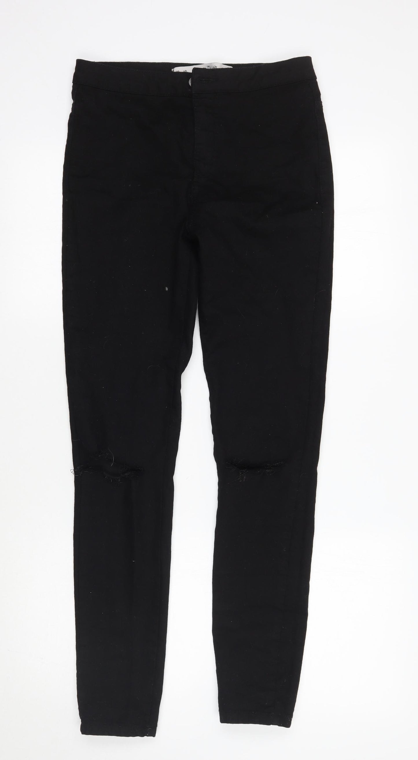 Denim & Co. Womens Black   Skinny Jeans Size 12 L29 in