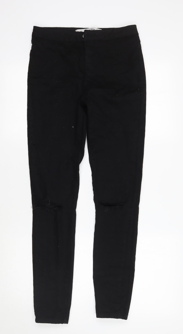 Denim & Co. Womens Black   Skinny Jeans Size 12 L29 in