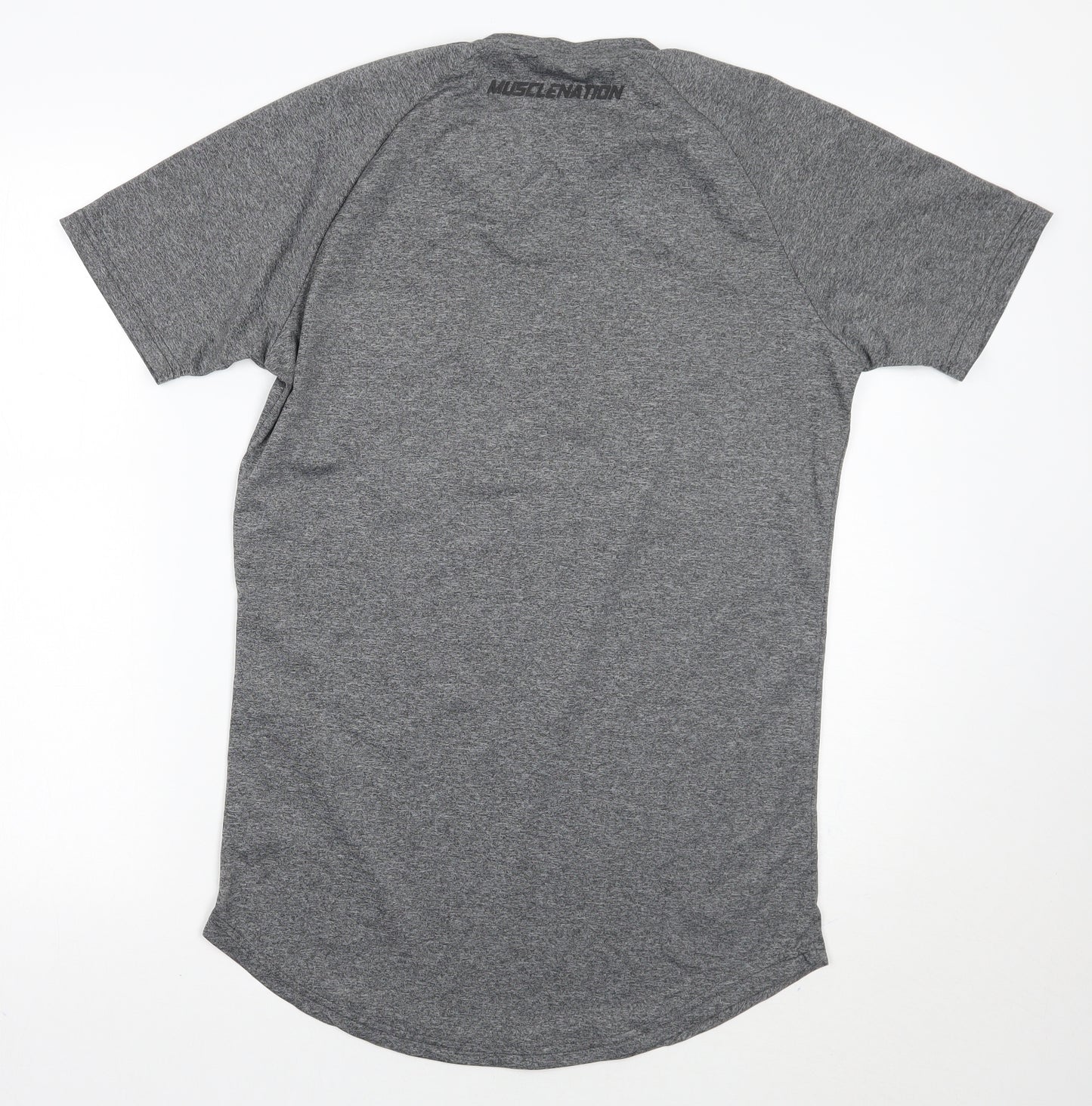 Muscle nation Mens Grey    T-Shirt Size M