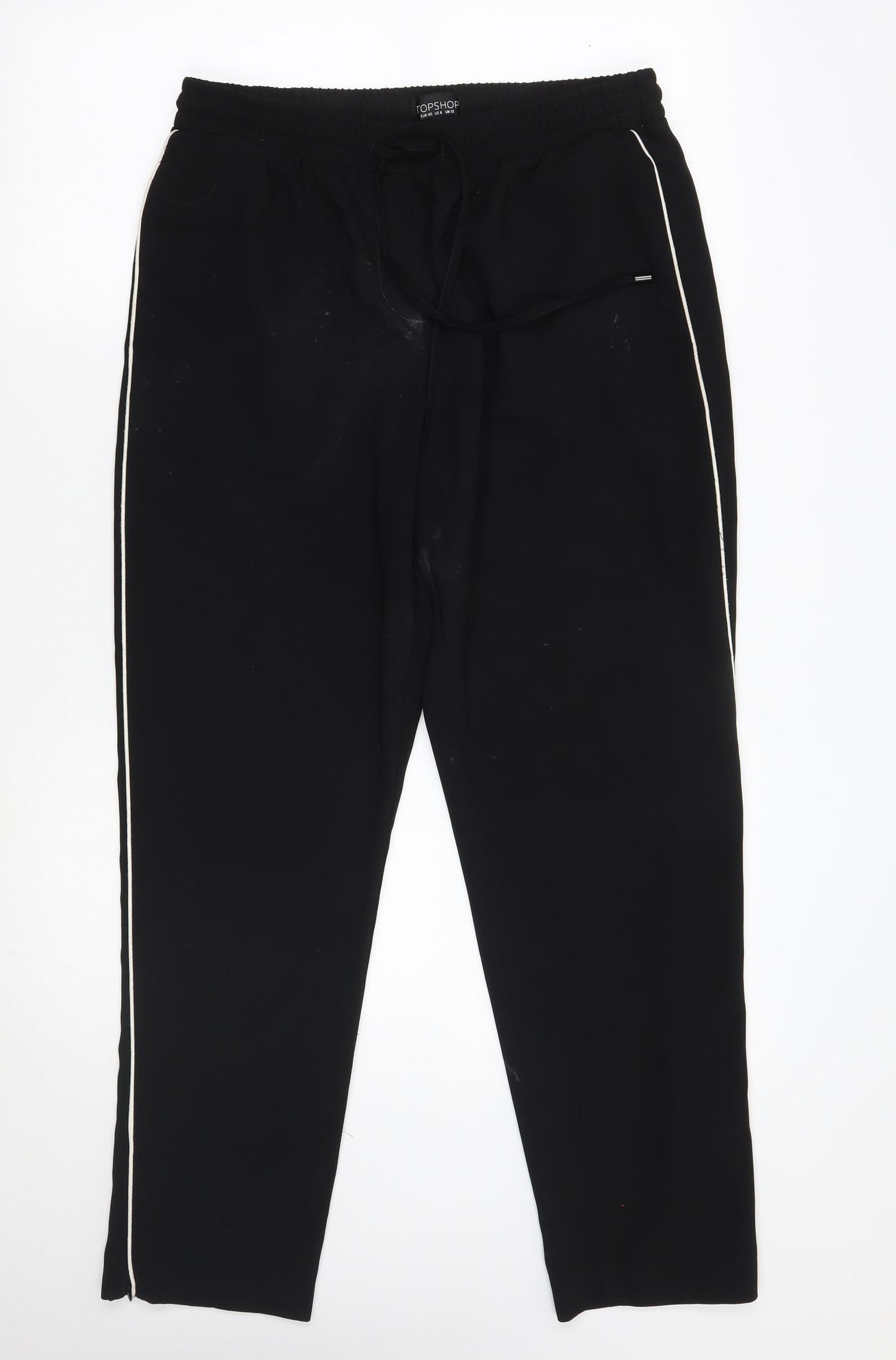 Topshop Womens Black   Trousers  Size 12 L29 in