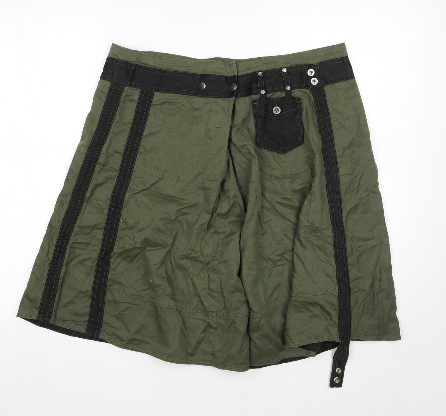 Diesel Womens Green   A-Line Skirt Size 32