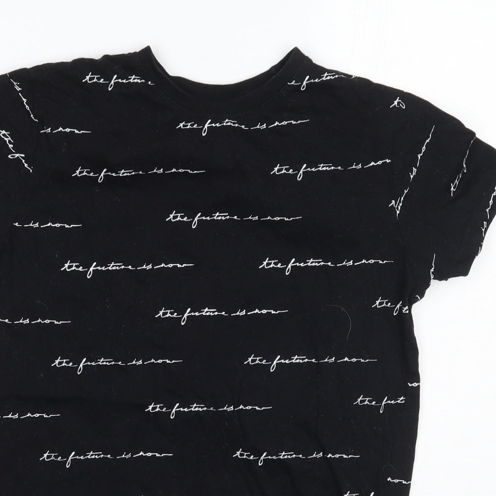 Primark Boys Black   Basic T-Shirt Size 10-11 Years