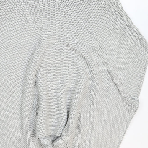 Barbour Womens Grey  Knit Cape Jumper One Size