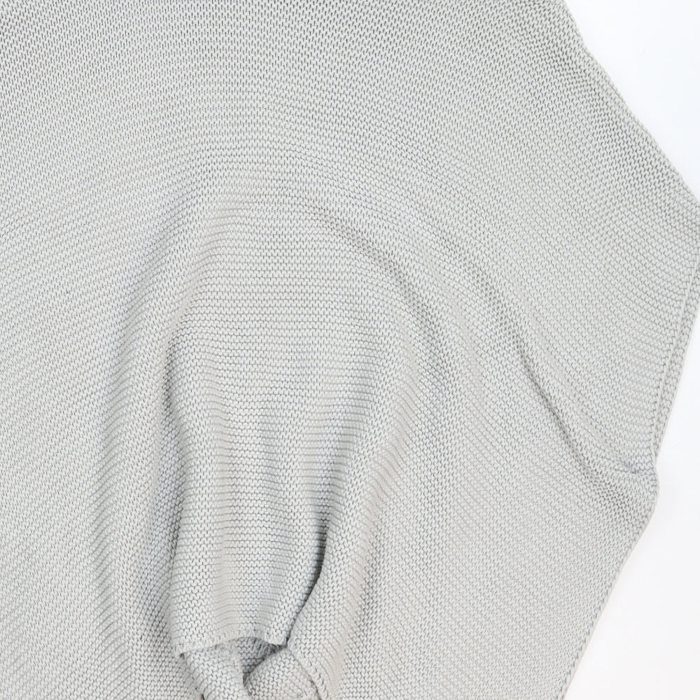 Barbour Womens Grey  Knit Cape Jumper One Size