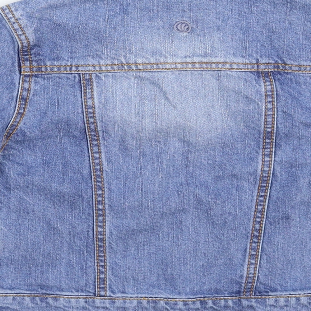 Fat Face Girls Blue  Denim Jacket  Size 7-8 Years