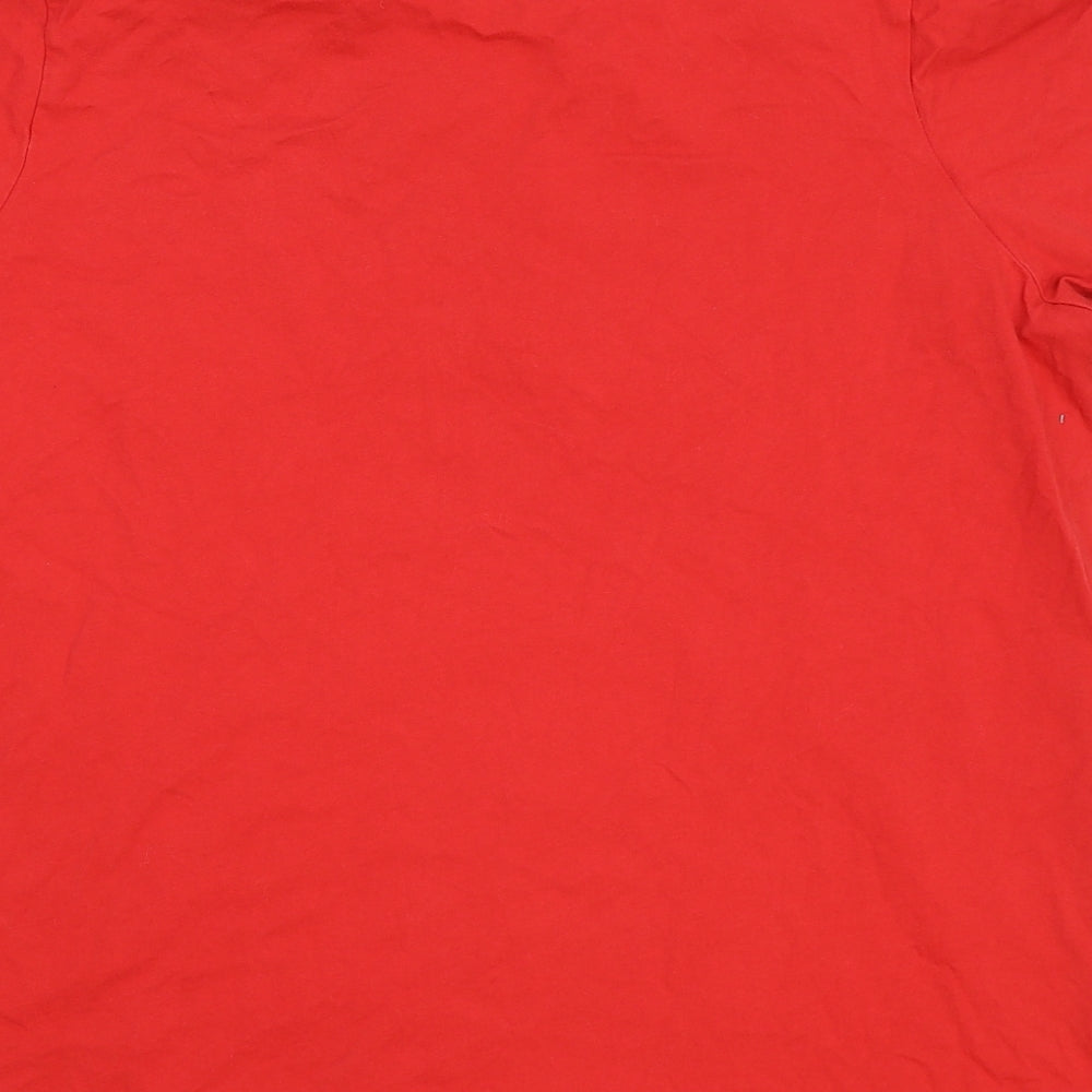 George Womens Red   Basic T-Shirt Size XL  - Christmas
