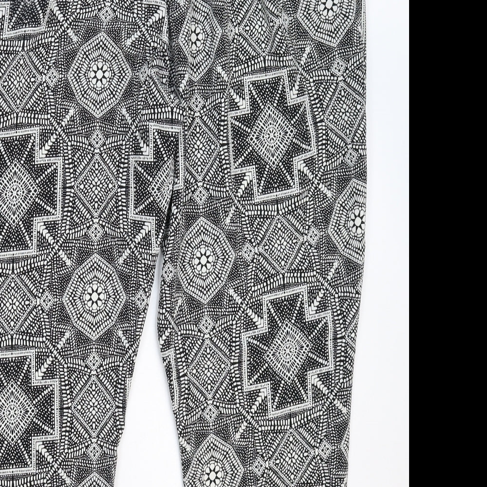 F&F Womens Multicoloured Geometric  Trousers  Size 22 L26 in