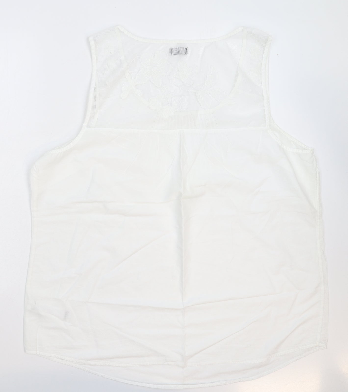 F&F Womens White   Basic Tank Size 22