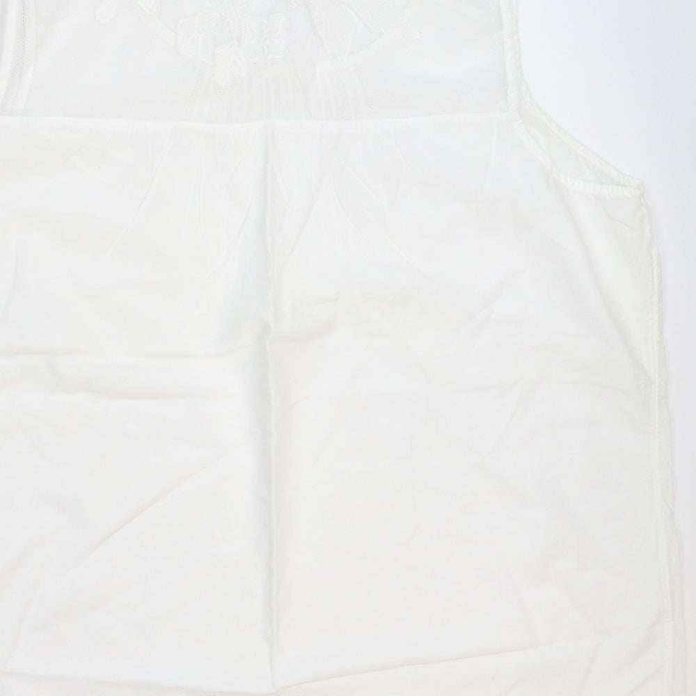 F&F Womens White   Basic Tank Size 22
