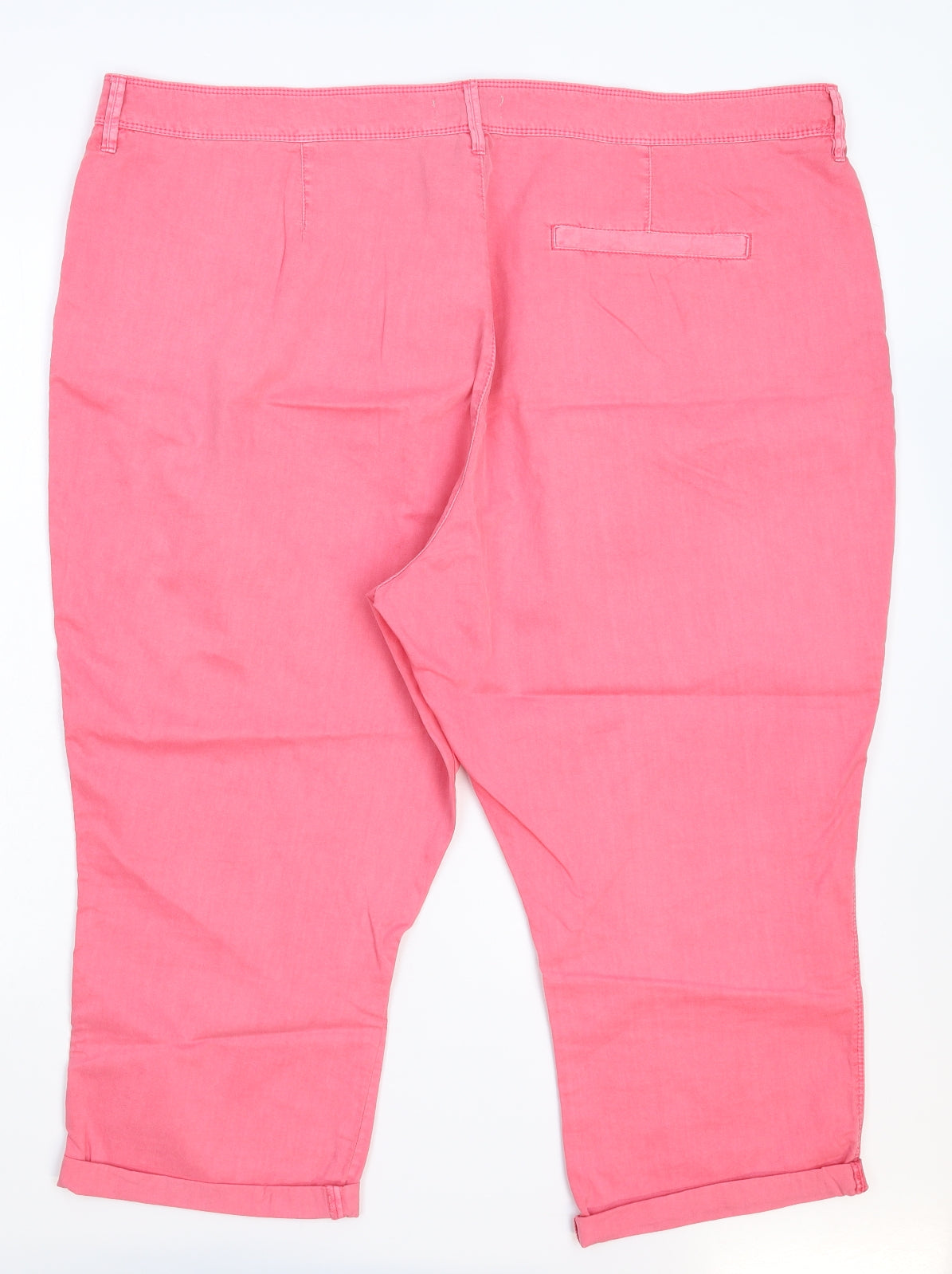 F&F Womens Pink   Cropped Trousers Size 22 L20 in