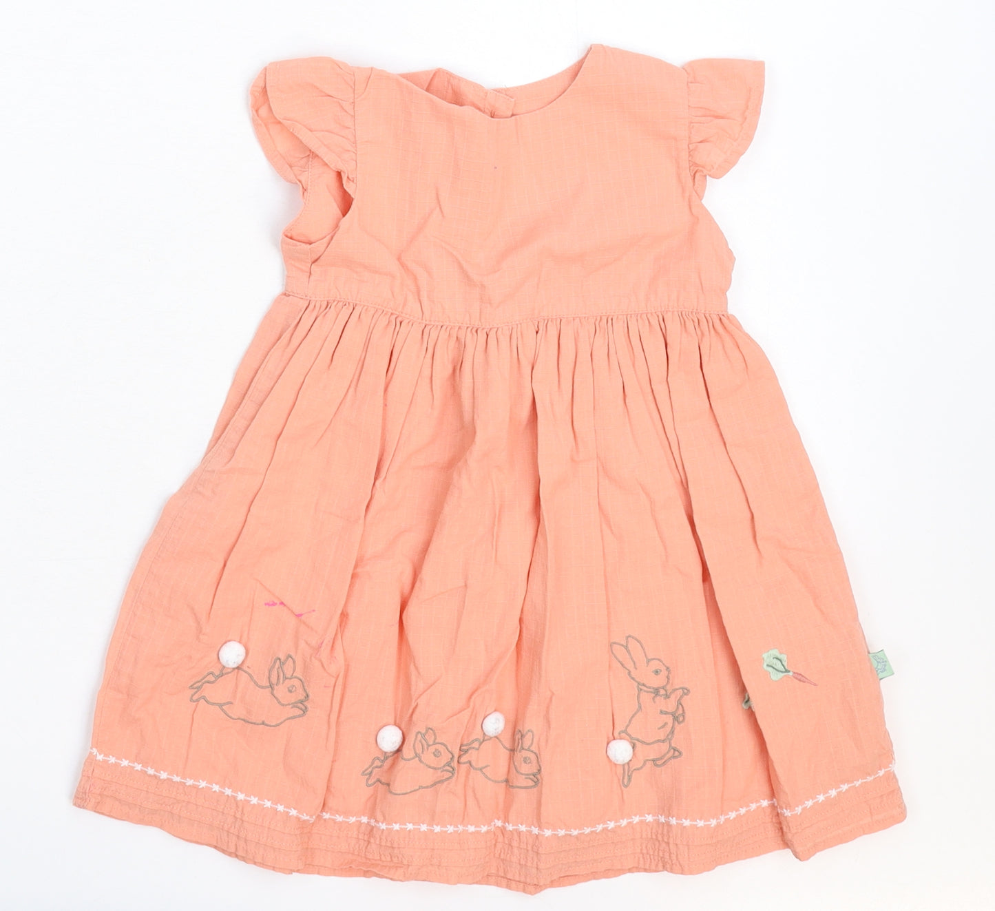 Marks and Spencer Girls Beige   Fit & Flare  Size 18-24 Months